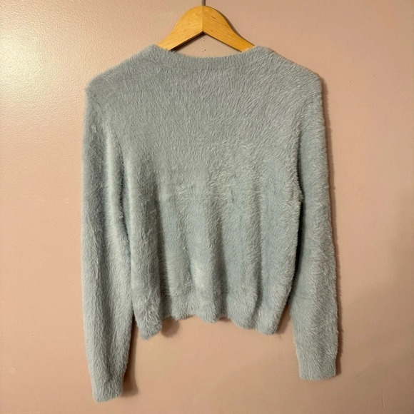 Aritzia Sunday Best Kitten  Sweater Grayish Blue Size 2XL - Picture 7 of 7